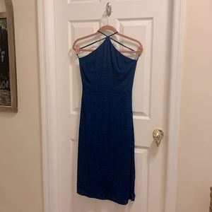 NWT Reformation Navy Halter Dress